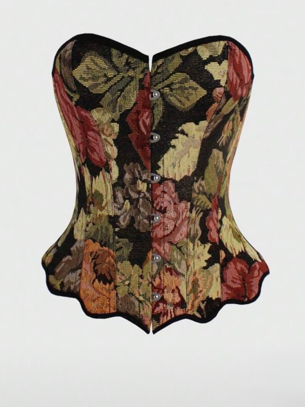 Dark floral corset